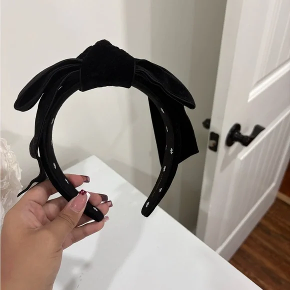 Jet Shirley Wide Ribbon head band - Picture 2 of 4